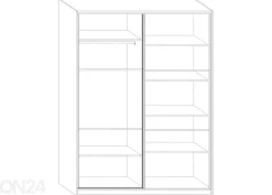 Liukuovikaappi Durrus II 160 cm