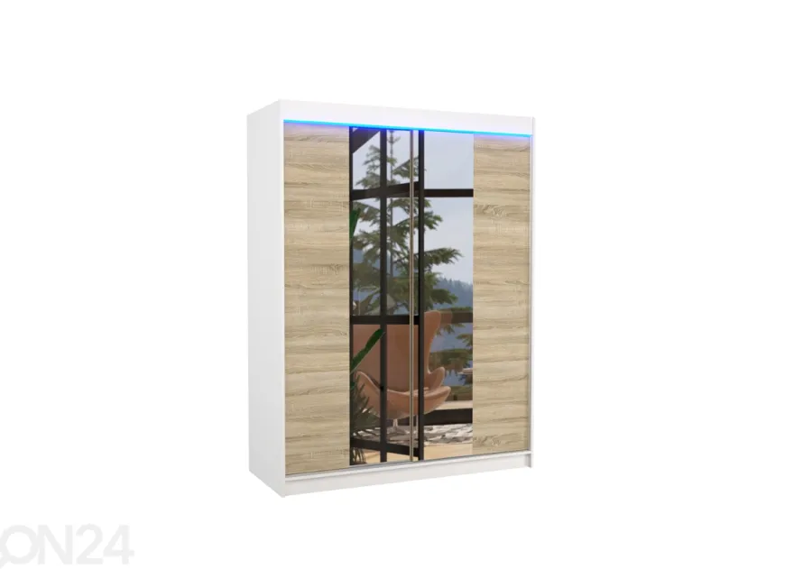 Liukuovikaappi Evely I 150 cm + LED