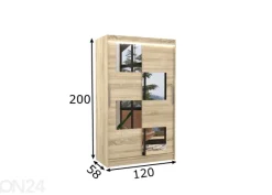 Liukuovikaappi Loca I 120 cm + LED