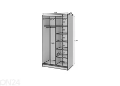 Liukuovikaappi Marrphy 120 cm