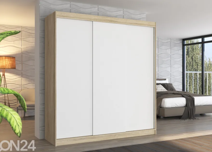 Liukuovikaappi Metra 200 cm