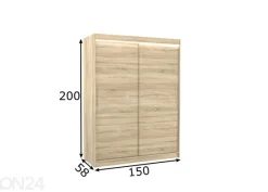 Liukuovikaappi Olivia I 150 cm + LED