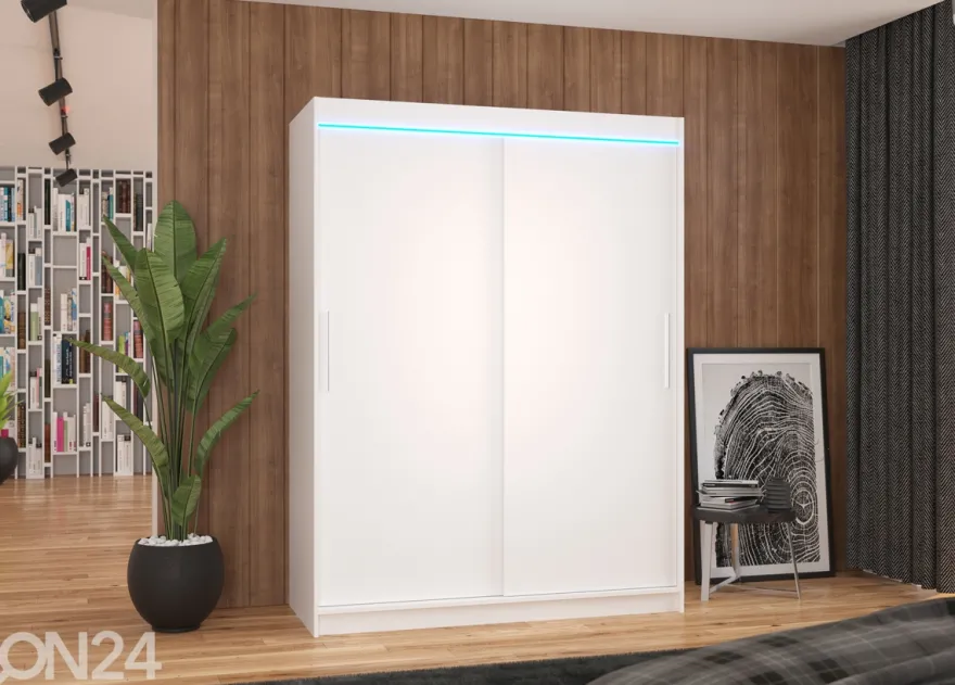 Liukuovikaappi Olivia I 150 cm + LED