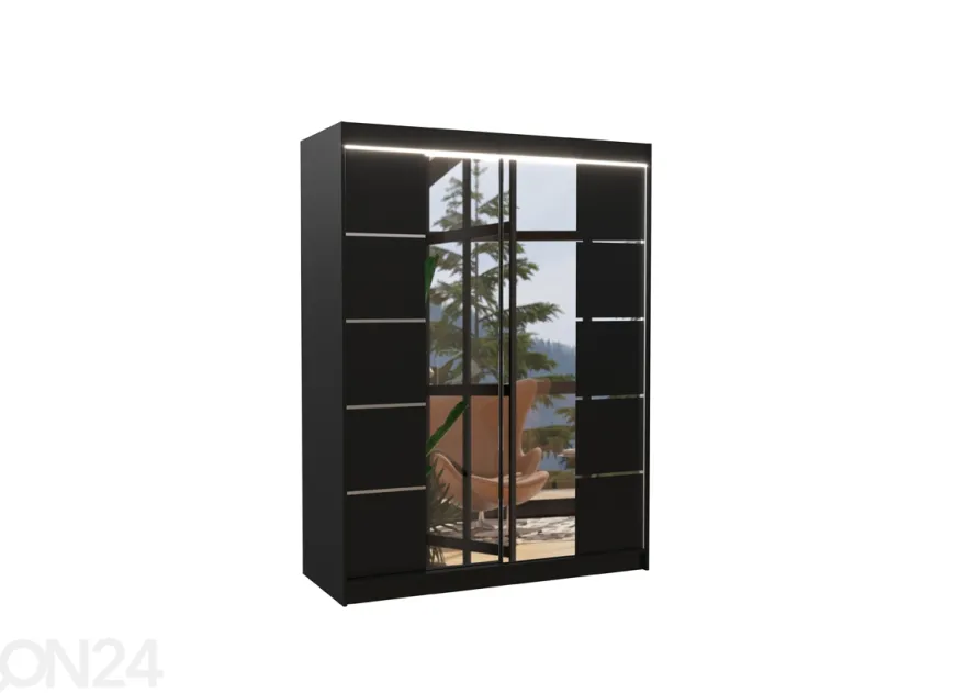 Liukuovikaappi Pelle I 150 cm + LED