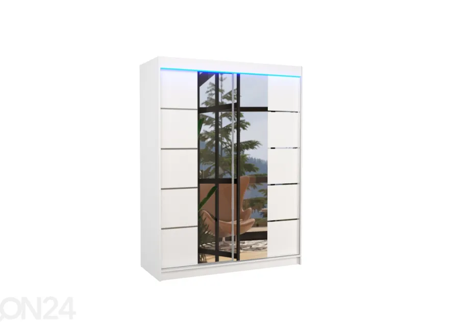Liukuovikaappi Pelle I 150 cm + LED