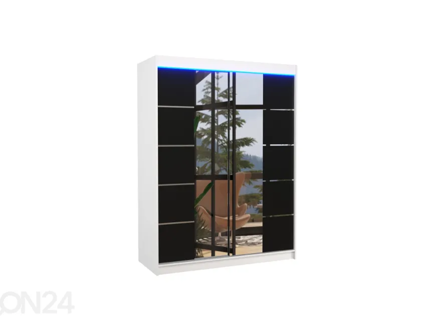 Liukuovikaappi Pelle I 150 cm + LED