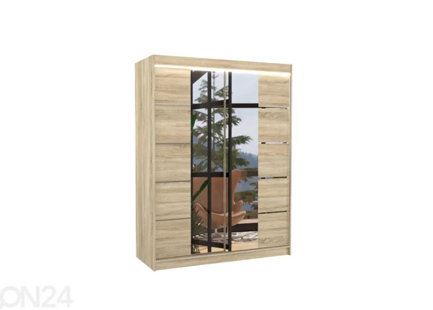 Liukuovikaappi Pelle I 150 cm + LED