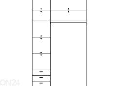 Liukuovikaappi Qamma 150 cm