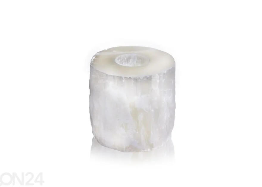 Lämpökynttilän alusta seleniitti Marokko 1,2 kg 10 cm