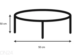 Marmori sohvapöytä Nex Ø 50 cm