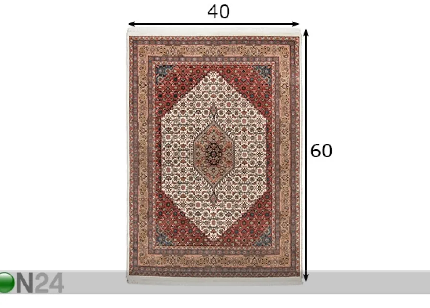 Matto Benares Bidjar 9 40x60 cm