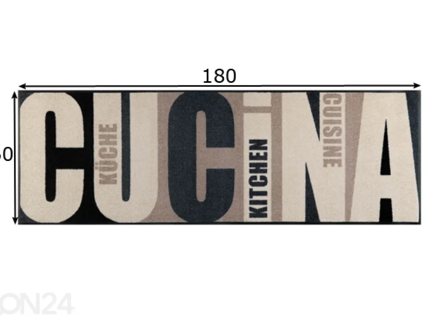 Matto Cucina pura 60x180 cm