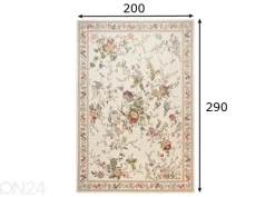 Matto Flomi Sagrini 200x290cm, kermanvalkoinen