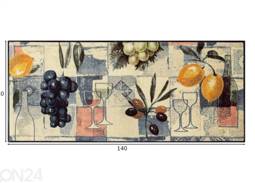 Matto Gusto Mediterraneo 60x140 cm