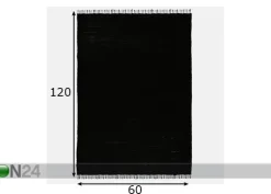Matto Happy Cotton Uni 60x120 cm, musta