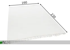 Matto Happy Cotton Uni 160x230 cm, valkoinen