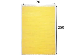 Matto Happy Cotton 70x250 cm, keltainen