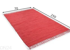 Matto Happy Cotton 70x250 cm, punainen