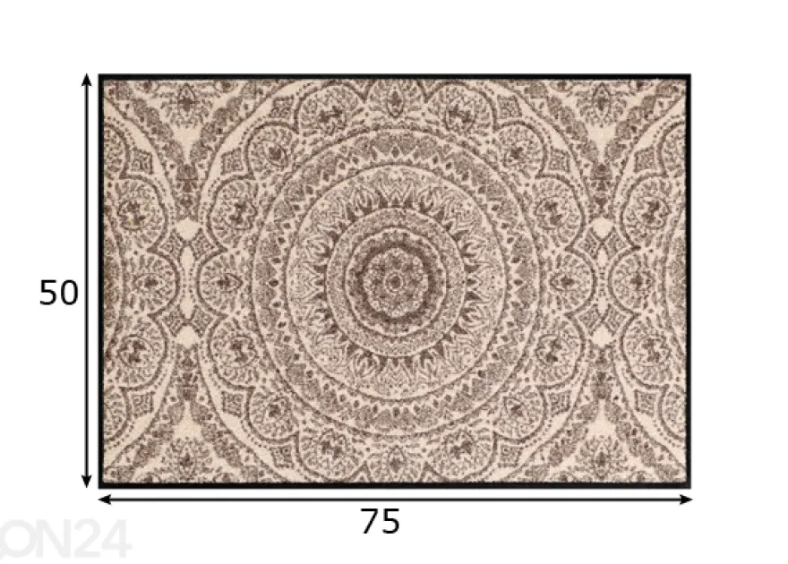 Matto Medaillon 50x75 cm