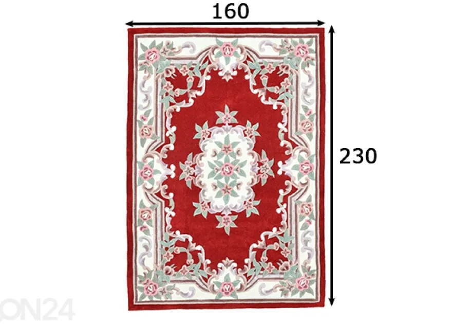 Matto Ming 160x230 cm, punainen