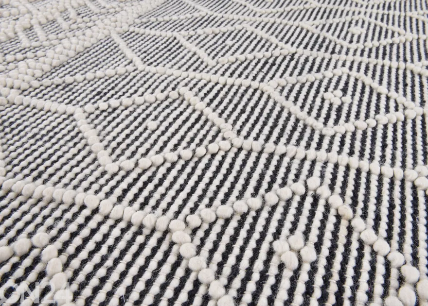 Matto om Tailor Colored Macrame Ø140 cm harmaa