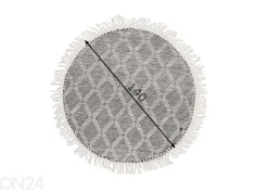 Matto om Tailor Colored Macrame Ø140 cm luonnonsävy