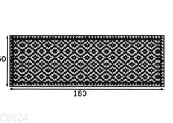 Matto Tabuk Black & White 60x180 cm