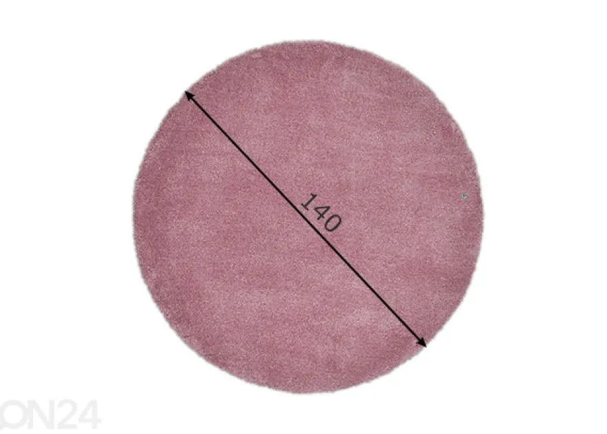 Matto Tom Tailor Cozy Ø140 cm roosa