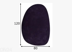 Matto Tom Tailor Cozy Pebble, 80x120 cm violetti