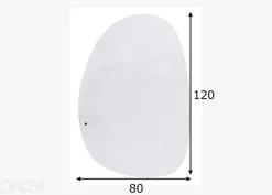 Matto Tom Tailor Cozy Pebble, 80x120 cm valkoinen