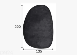 Matto Tom Tailor Cozy Pebble, 135x200 cm antratsiitti