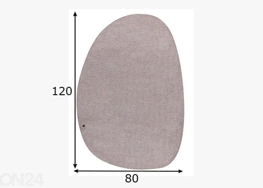 Matto Tom Tailor Cozy Pebble, 80x120 cm beige