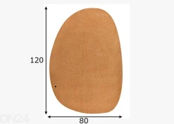Matto Tom Tailor Cozy Pebble, 80x120 cm kulta