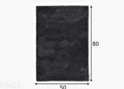 Matto Tom Tailor Cozy, 50x80 cm antrasiitti