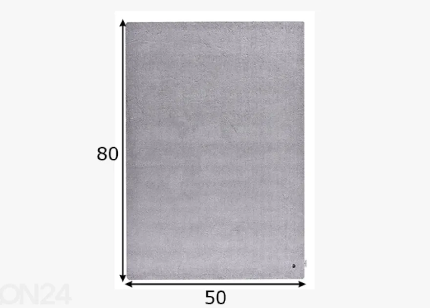 Matto Tom Tailor Cozy, 50x80 cm harmaa