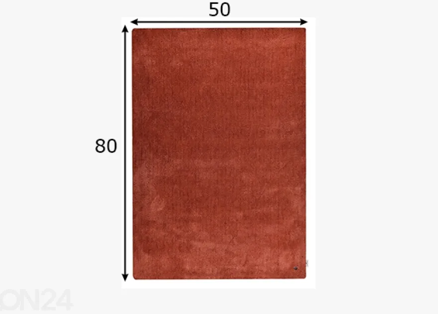 Matto Tom Tailor Cozy, 50x80 cm ruoste