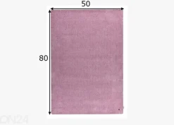 Matto Tom Tailor Cozy, 50x80 cm vaaleanpunainen