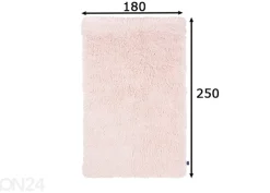 Matto Tom Tailor Fluffy Uni 180x250 cm, vaaleanpunainen