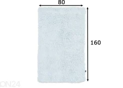 Matto Tom Tailor Fluffy Uni 80x160 cm, vaaleansininen
