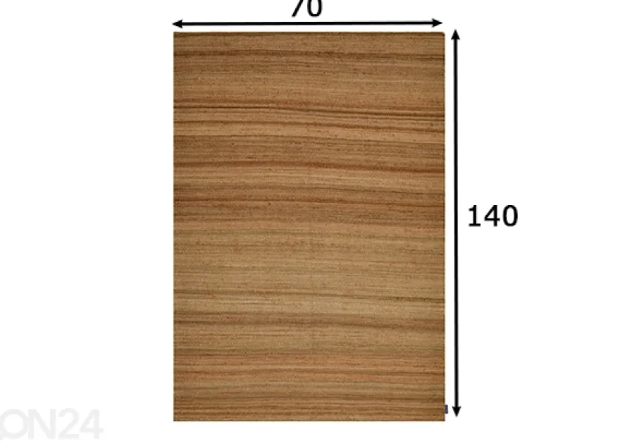 Matto Tom Tailor Forest 70x140 cm, luonnonvärinen