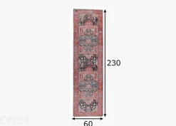 Matto Tom Tailor Funky Orient Heriz, 60x230 cm monivärinen