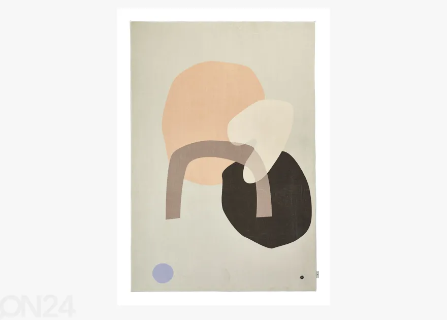 Matto Tom Tailor Shapes, 140x200 cm beige/monivärinen