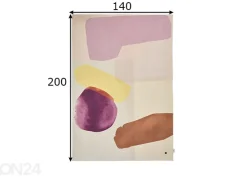 Matto Tom Tailor Shapes, 140x200 cm violetti/ multi