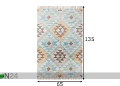 Matto Vintage Check Kelim 65x135cm