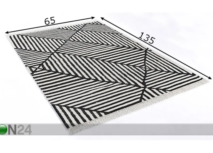 Matto Vintage CrissCross 65x135cm