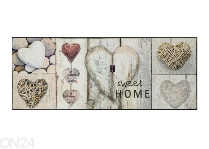 Matto Vintage Hearts 75x190 cm