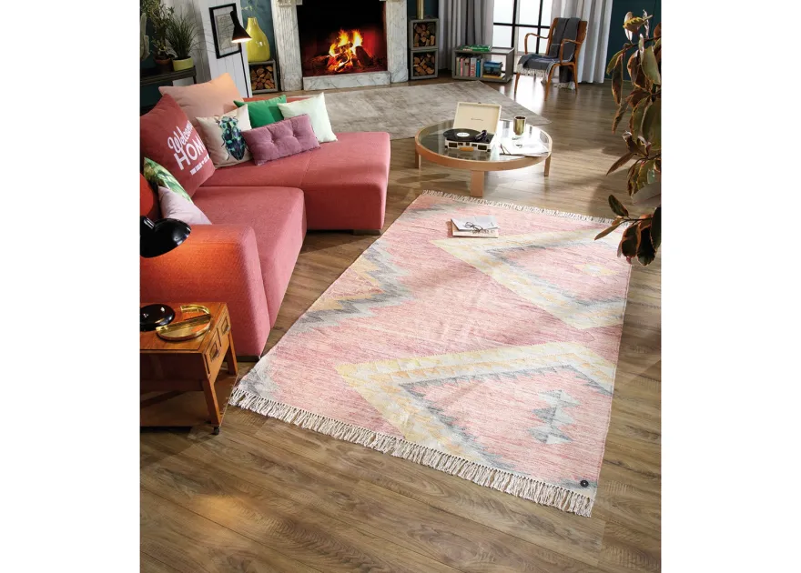 Matto Vintage Zigzag Kelim 65x135cm