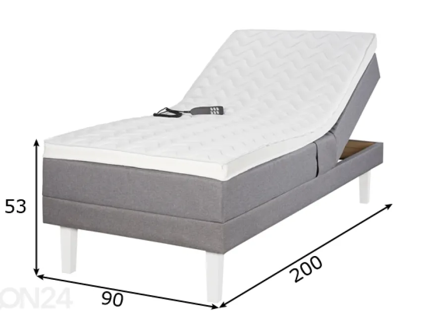 Moottorisänky Base 90x200 cm