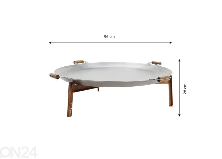 Muurinpohjapannu Stark Ø 96 cm