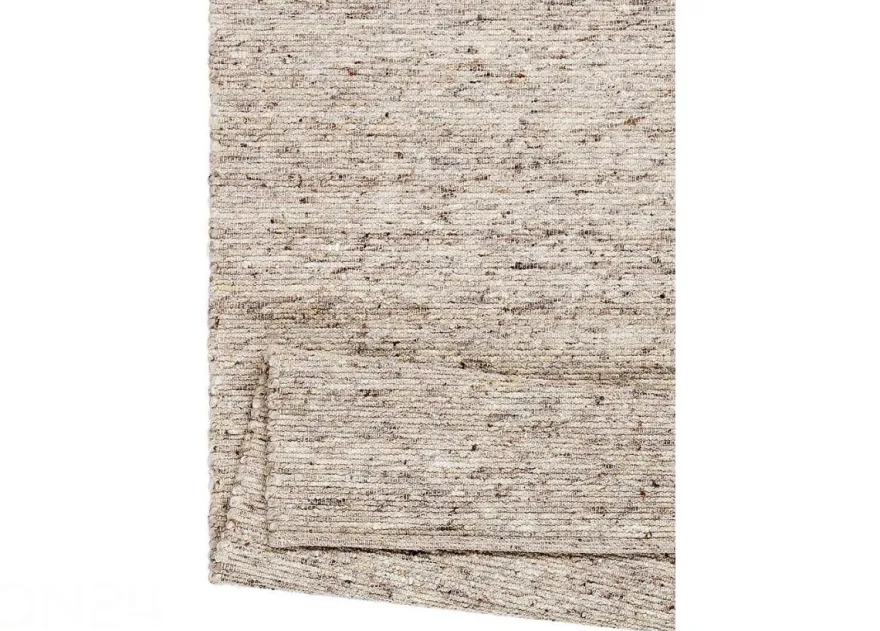 Narma käsinkudottu villamatto Hygge beige 90x160 cm
